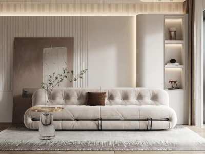 现代多人沙发3D模型下载